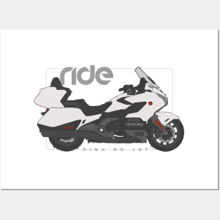 Ride gold wing tour white Posters and Art